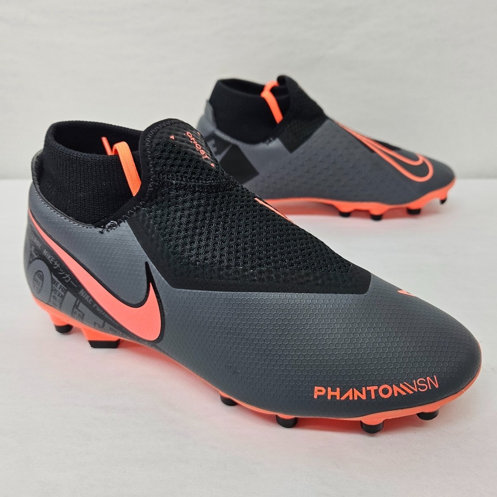 Nike Phantom VSN Academy DF FG MG Soccer Cleat AO3258-080 Grey Women's Size 6.5